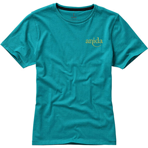 Nanaimo – T-Shirt Für Damen , aquablau, Single jersey Strick 100% BCI Baumwolle, 160 g/m2, XL, , Bild 3