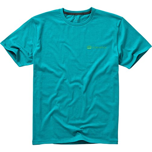 Nanaimo T-Shirt Für Herren , aquablau, Single jersey Strick 100% BCI Baumwolle, 160 g/m2, M, , Bild 3
