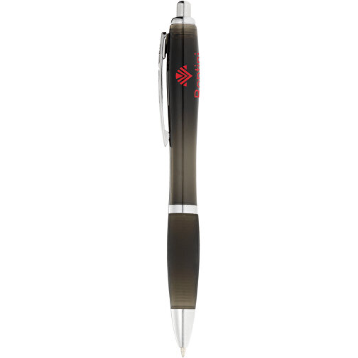 Nash transparent kulepenn med sort gummigrep, Bilde 5