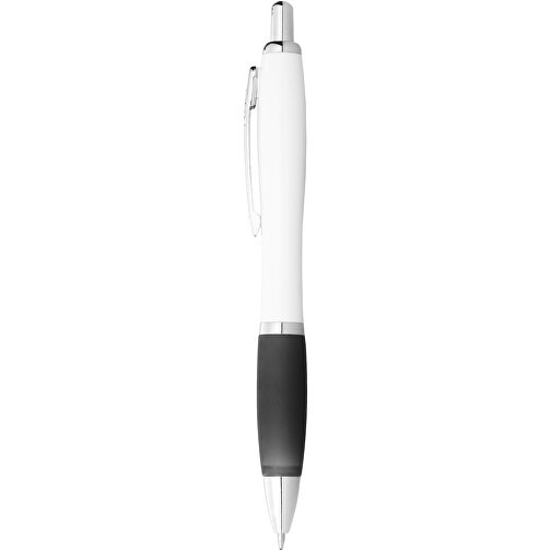Nash kulepenn med hvit pennekropp og farget gummigrep, Bilde 2