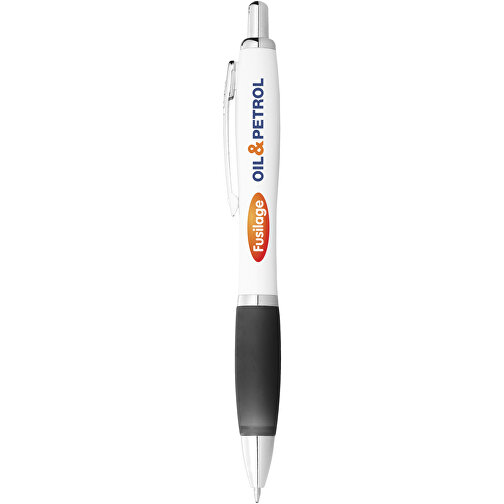 Nash kulepenn med hvit pennekropp og farget gummigrep, Bilde 7
