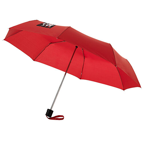 Ida 21,5' Kompaktregenschirm , rot, Polyester, 24,00cm (Höhe), Bild 2