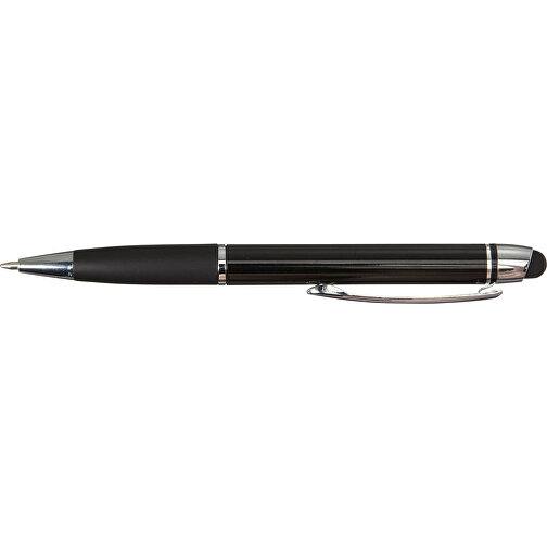 Kugelschreiber Aus Metall Pascaline , schwarz, ABS, Aluminium, Plastik, Metall, , Bild 3