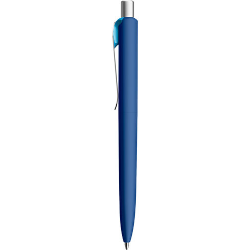 Prodir DS8 PSR Push Kugelschreiber , Prodir, klassikblau/silber satiniert/cyan, Kunststoff/Metall, 14,10cm x 1,50cm (Länge x Breite), Bild 2
