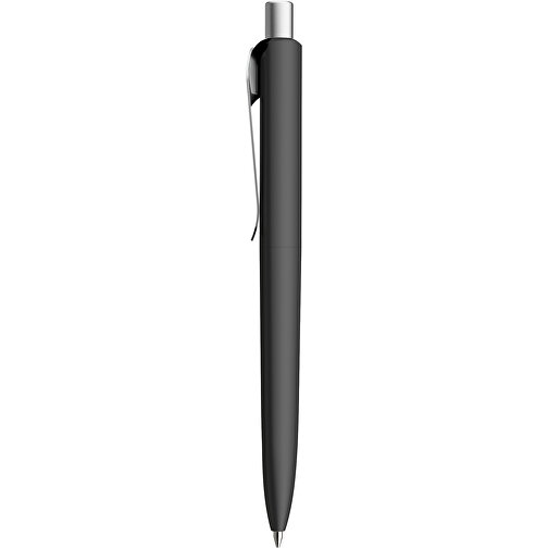 Prodir DS8 PSR Push Kugelschreiber , Prodir, schwarz/silber satiniert, Kunststoff/Metall, 14,10cm x 1,50cm (Länge x Breite), Bild 2