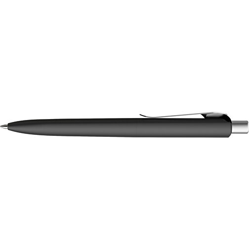 Prodir DS8 PSR Push Kugelschreiber , Prodir, schwarz/silber satiniert, Kunststoff/Metall, 14,10cm x 1,50cm (Länge x Breite), Bild 5