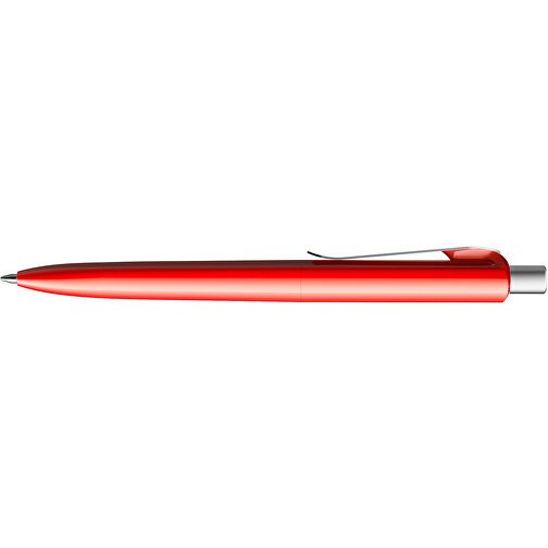 Prodir DS8 PSP Push Kugelschreiber , Prodir, rot/silber satiniert, Kunststoff/Metall, 14,10cm x 1,50cm (Länge x Breite), Bild 5