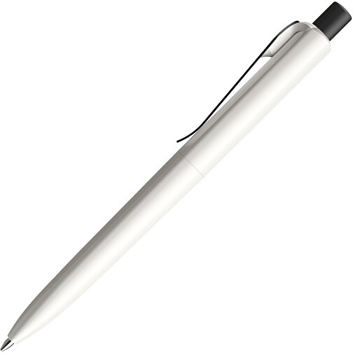 Prodir DS8 PSP Push Kugelschreiber , Prodir, weiß/schwarz satiniert, Kunststoff/Metall, 14,10cm x 1,50cm (Länge x Breite), Bild 4