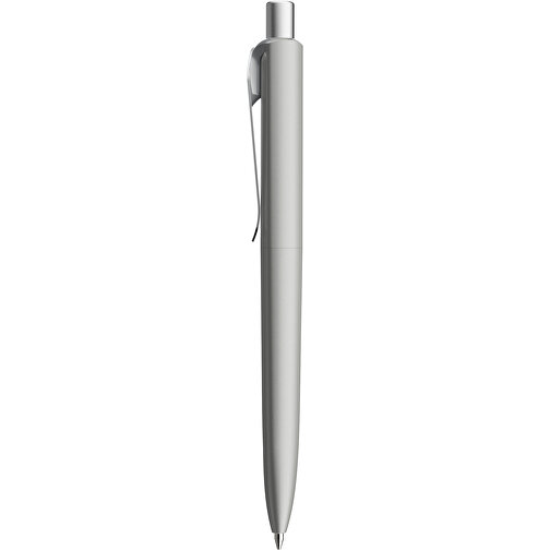 Prodir DS8 PSM Push Kugelschreiber , Prodir, delfingrau/silber satiniert, Kunststoff/Metall, 14,10cm x 1,50cm (Länge x Breite), Bild 2