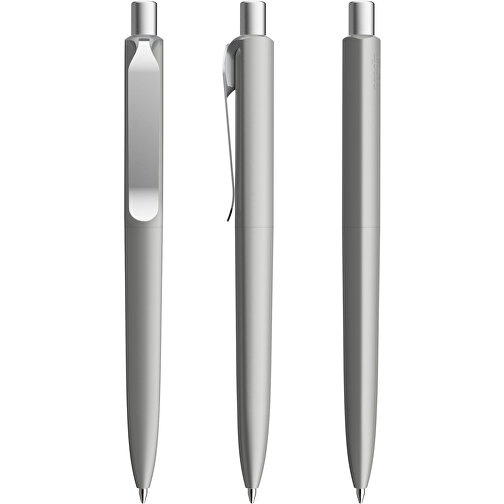 Prodir DS8 PSM Push Kugelschreiber , Prodir, delfingrau/silber satiniert, Kunststoff/Metall, 14,10cm x 1,50cm (Länge x Breite), Bild 6