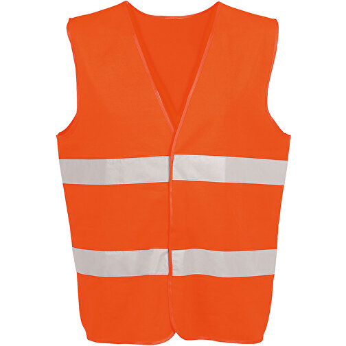 See-me Sicherheitsweste Für Den Professionellen Einsatz , orange, Polyester, 64,00cm x 65,00cm x 0,50cm (Länge x Höhe x Breite), Bild 3