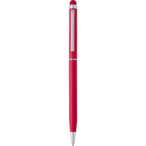 Kugelschreiber Aus Aluminium Irina , rot, Aluminium, Metall, Kautschuk, 13,40cm (Höhe), Bild 1