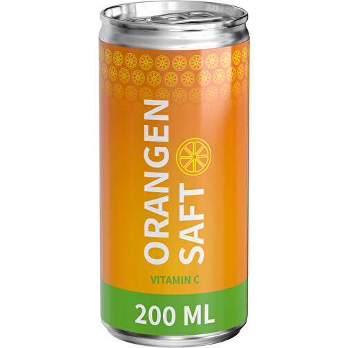 Apelsinjuice, 200 ml, Body Label, Bild 1