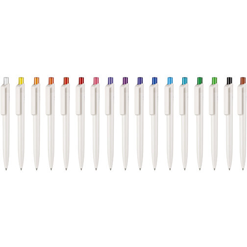 Kugelschreiber BIO-INSIDER , Ritter-Pen, weiß bio/türkis TR/FR, ABS-Kunststoff, 14,20cm (Länge), Bild 4