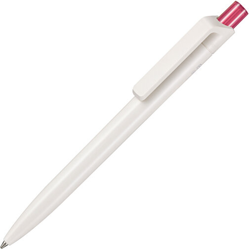 Kugelschreiber BIO-INSIDER , Ritter-Pen, weiß bio/magenta-pink TR/FR, ABS-Kunststoff, 14,20cm (Länge), Bild 2