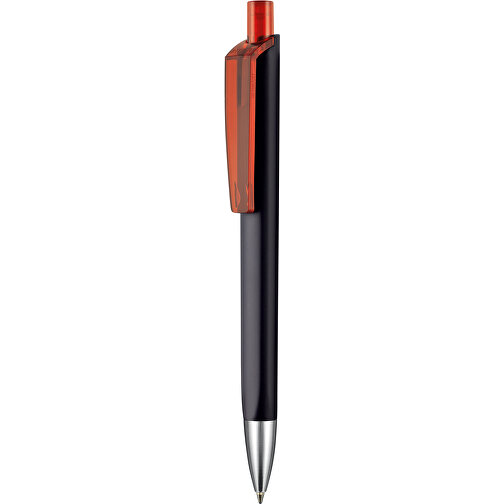 Kugelschreiber TRI-STAR SOFT ST , Ritter-Pen, schwarz/kirsch-rot TR/FR, ABS-Kunststoff, 14,00cm (Länge), Bild 1