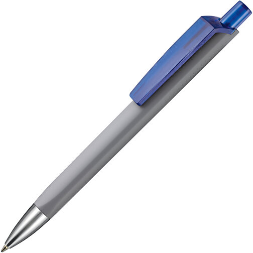 Kugelschreiber TRI-STAR SOFT ST , Ritter-Pen, stein-grau/royal-blau TR/FR, ABS-Kunststoff, 14,00cm (Länge), Bild 2