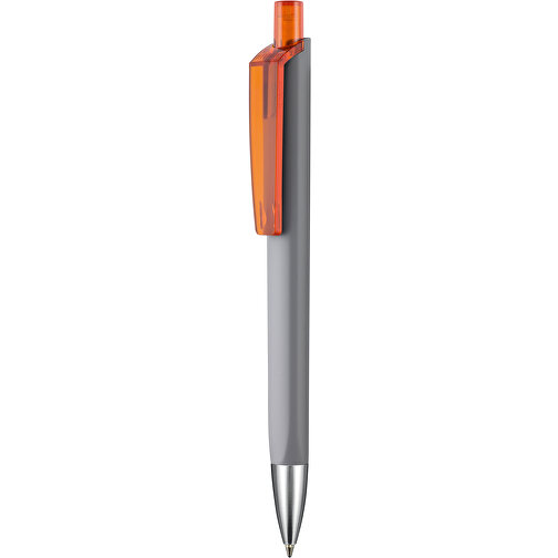 Kugelschreiber TRI-STAR SOFT ST , Ritter-Pen, stein-grau/clementine-orange TR/FR, ABS-Kunststoff, 14,00cm (Länge), Bild 1