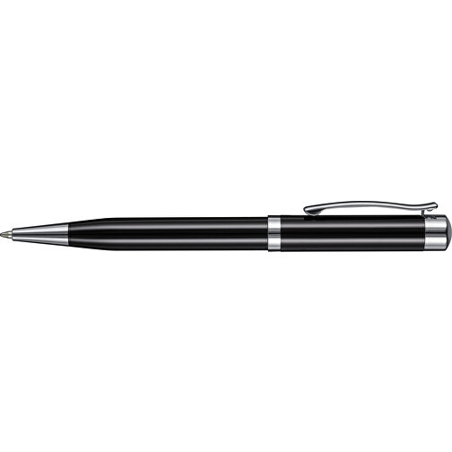 Kugelschreiber FORTUNA SCHWARZ, Incl. 1-er Pen-Box , Ritter-Pen, schwarz, Metall, 13,80cm (Länge), Bild 3