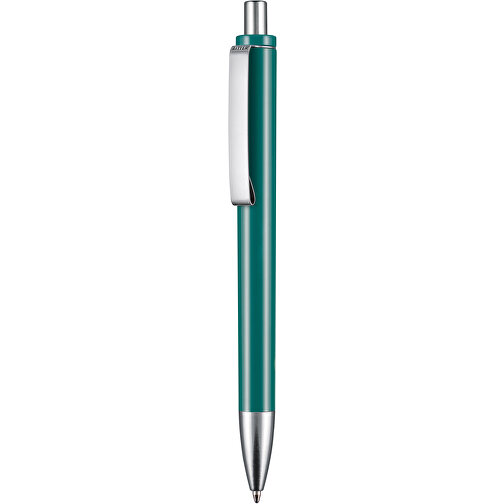 Kugelschreiber EXOS M , Ritter-Pen, petrol-türkis, ABS u. Metall, 14,10cm (Länge), Bild 1
