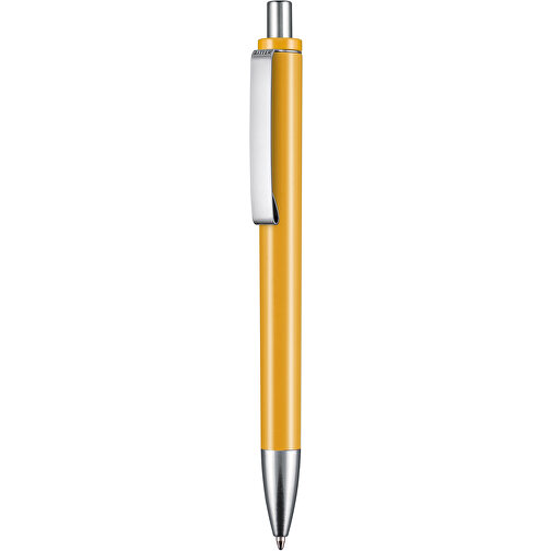 Kugelschreiber EXOS M , Ritter-Pen, apricot-gelb, ABS u. Metall, 14,10cm (Länge), Bild 1