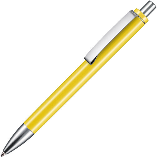 Kugelschreiber EXOS M , Ritter-Pen, zitronen-gelb, ABS u. Metall, 14,10cm (Länge), Bild 2