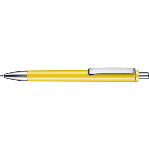 Kugelschreiber EXOS M , Ritter-Pen, zitronen-gelb, ABS u. Metall, 14,10cm (Länge), Bild 3