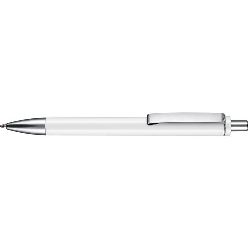 Kugelschreiber EXOS M , Ritter-Pen, weiss, ABS u. Metall, 14,10cm (Länge), Bild 3
