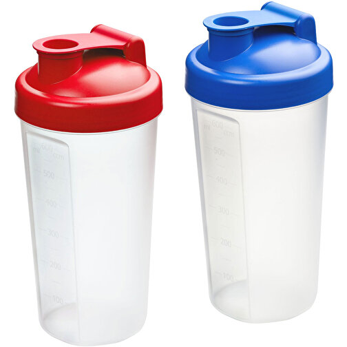Shaker 'Protein', 0,6 L , teal/transparent, Kunststoff, 20,00cm (Höhe), Bild 2