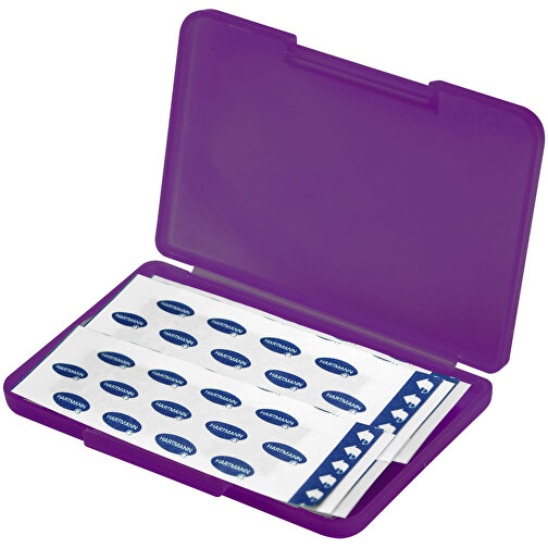Notfall-Set 'Pflaster Box' , brombeere, Kunststoff, 10,20cm x 1,10cm x 6,80cm (Länge x Höhe x Breite), Bild 1