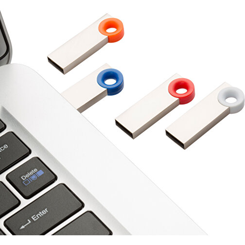 USB-Stick Metall Color 1GB , Promo Effects MB , orange MB , 1 GB , Metall, ABS MB , 3 - 10 MB/s MB , 3,80cm x 0,45cm x 1,20cm (Länge x Höhe x Breite), Bild 3