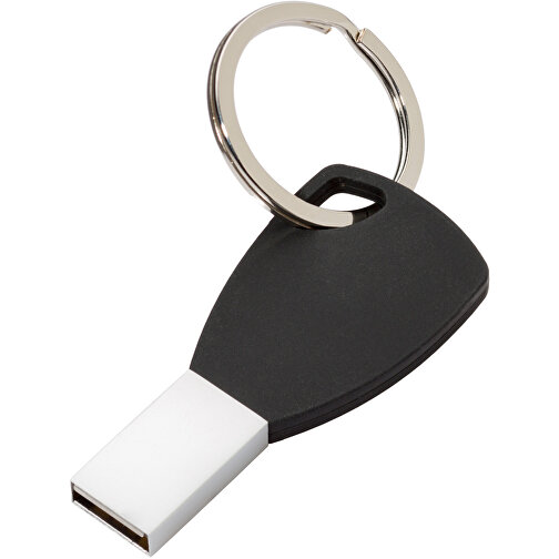 USB-Stick Silicon II 8GB , Promo Effects MB , schwarz MB , 8 GB , Metall, Silikon MB , 3 - 10 MB/s MB , 5,72cm x 0,45cm x 2,60cm (Länge x Höhe x Breite), Bild 1