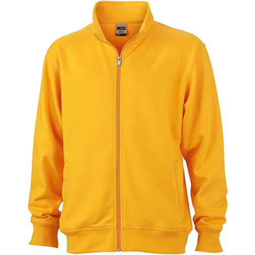 Workwear Sweat Jacket , James Nicholson, gold-gelb, XS, , Bild 1
