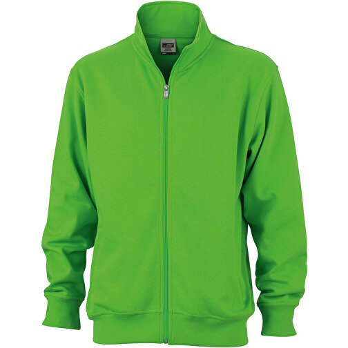 Workwear Sweat Jacket , James Nicholson, lime-grün, XS, , Bild 1