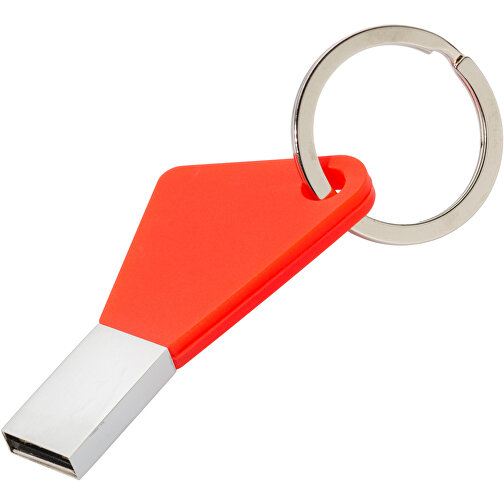 USB-Stick Silicon I 1GB , Promo Effects MB , rot MB , 1 GB , Metall, Silikon MB , 3 - 10 MB/s MB , 5,83cm x 0,45cm x 2,95cm (Länge x Höhe x Breite), Bild 1