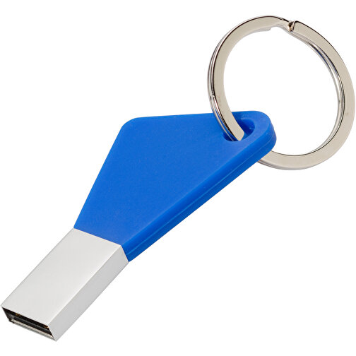 USB-Stick Silicon I 1GB , Promo Effects MB , blau MB , 1 GB , Metall, Silikon MB , 3 - 10 MB/s MB , 5,83cm x 0,45cm x 2,95cm (Länge x Höhe x Breite), Bild 1