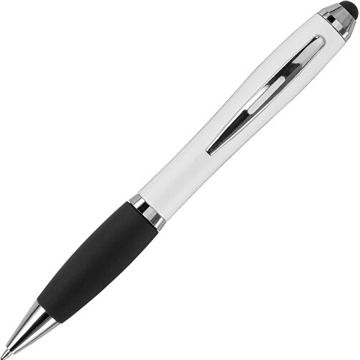 Kugelschreiber Aus Kunststoff Lana , weiss, ABS, Plastik, Metall, Kautschuk, 13,30cm (Höhe), Bild 2