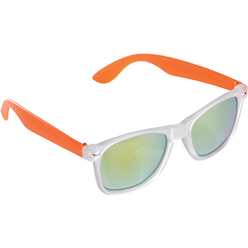 Sonnenbrille Bradley UV400 , transparent orange, Polycarbonat & AC, 15,00cm x 5,00cm x 15,00cm (Länge x Höhe x Breite), Bild 1