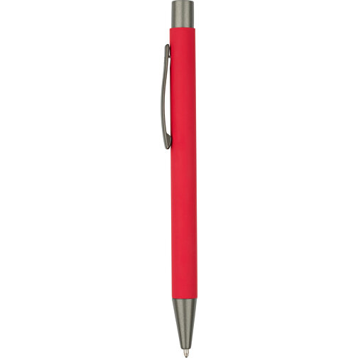 Kugelschreiber Seattle Soft Touch , Promo Effects, rot, Metall, 13,50cm x 0,80cm (Länge x Breite), Bild 2