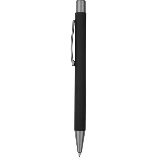 Kugelschreiber Seattle Soft Touch , Promo Effects, schwarz, Metall, 13,50cm x 0,80cm (Länge x Breite), Bild 2
