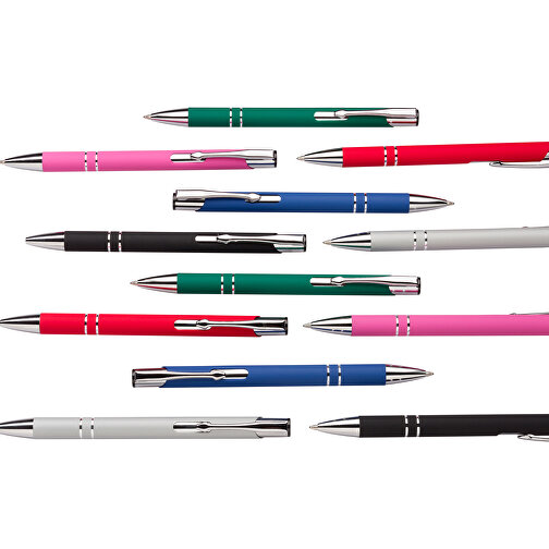 Kugelschreiber New York Soft Touch , Promo Effects, grün, Metall, 13,50cm x 0,80cm (Länge x Breite), Bild 6
