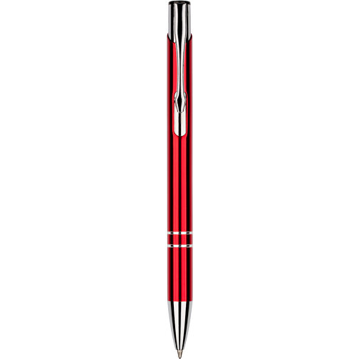 Kugelschreiber New York Glänzend , Promo Effects, rot, Metall, 13,50cm x 0,80cm (Länge x Breite), Bild 3