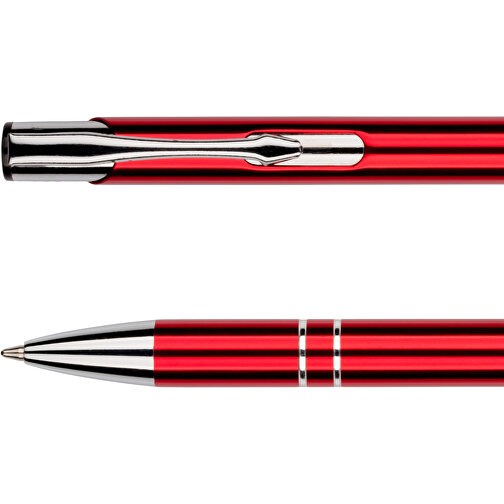 Kugelschreiber New York Glänzend , Promo Effects, rot, Metall, 13,50cm x 0,80cm (Länge x Breite), Bild 5