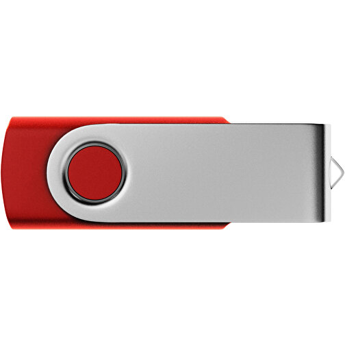 USB-Stick SWING 2.0 32 GB , Promo Effects MB , rot metallic MB , 32 GB , Kunststoff, Metall MB , 3 - 10 MB/s MB , 5,80cm x 1,09cm x 1,90cm (Länge x Höhe x Breite), Bild 2