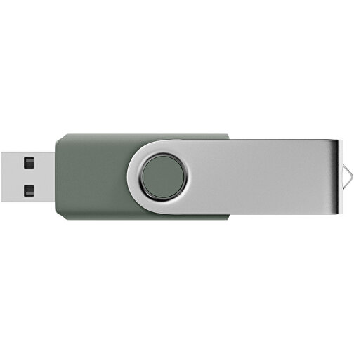 USB-Stick SWING 2.0 32 GB , Promo Effects MB , grau MB , 32 GB , Kunststoff, Metall MB , 3 - 10 MB/s MB , 5,80cm x 1,09cm x 1,90cm (Länge x Höhe x Breite), Bild 3