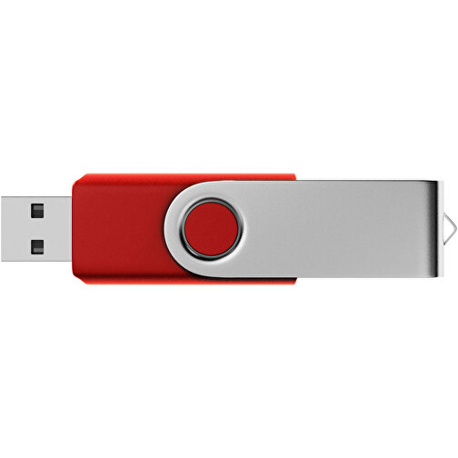 USB-Stick SWING 3.0 32 GB , Promo Effects MB , rot metallic MB , 32 GB , Kunststoff, Metall MB , 10 - 45 MB/s MB , 5,80cm x 1,09cm x 1,90cm (Länge x Höhe x Breite), Bild 3