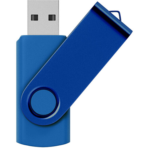 USB-Stick Swing Color 2GB , Promo Effects MB , blau MB , 2 GB , Kunststoff/ Aluminium MB , 3 - 10 MB/s MB , 5,70cm x 1,00cm x 1,90cm (Länge x Höhe x Breite), Bild 1