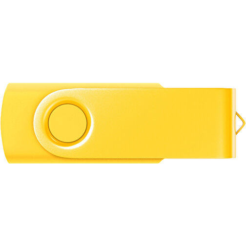 USB-Stick Swing Color 1GB , Promo Effects MB , gelb MB , 1 GB , Kunststoff/ Aluminium MB , 3 - 10 MB/s MB , 5,70cm x 1,00cm x 1,90cm (Länge x Höhe x Breite), Bild 2