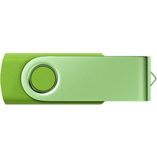 USB-Stick Swing Color 1GB , Promo Effects MB , grün MB , 1 GB , Kunststoff/ Aluminium MB , 3 - 10 MB/s MB , 5,70cm x 1,00cm x 1,90cm (Länge x Höhe x Breite), Bild 2