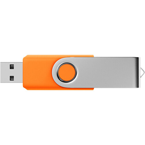 USB-Stick SWING 2.0 1 GB , Promo Effects MB , orange MB , 1 GB , Kunststoff, Metall MB , 3 - 10 MB/s MB , 5,80cm x 1,09cm x 1,90cm (Länge x Höhe x Breite), Bild 3